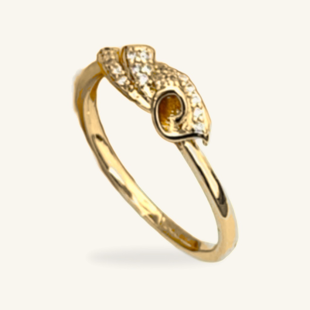[VANIOL016775] Anillo Flor Calla · Oro Laminado 18K