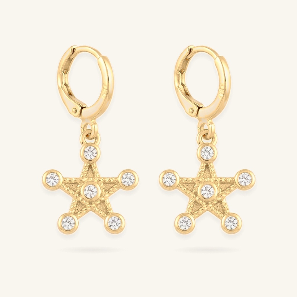 [VACOOL036106] Huggies Estrella Radiante · Oro Laminado 18K
