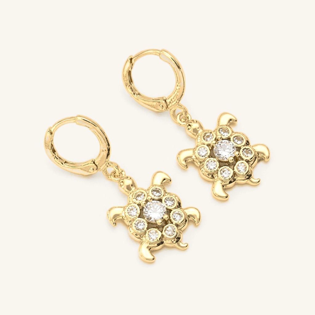 [VACOOL036114] Huggies Tortuga Brillante · Oro Laminado 18K