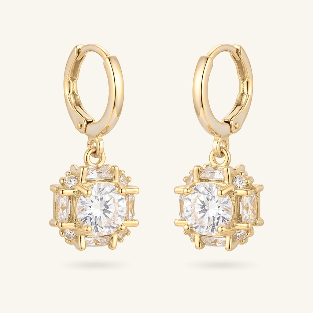 Huggies Cubo Brillante · Oro Laminado 18K
