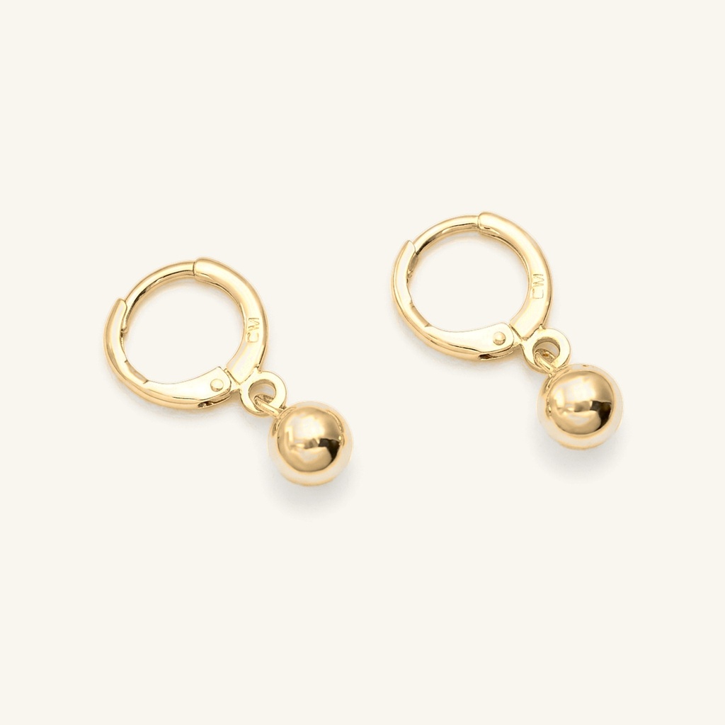 [VACOOL036157] Huggies Esferas Colgantes · Oro Laminado 18K