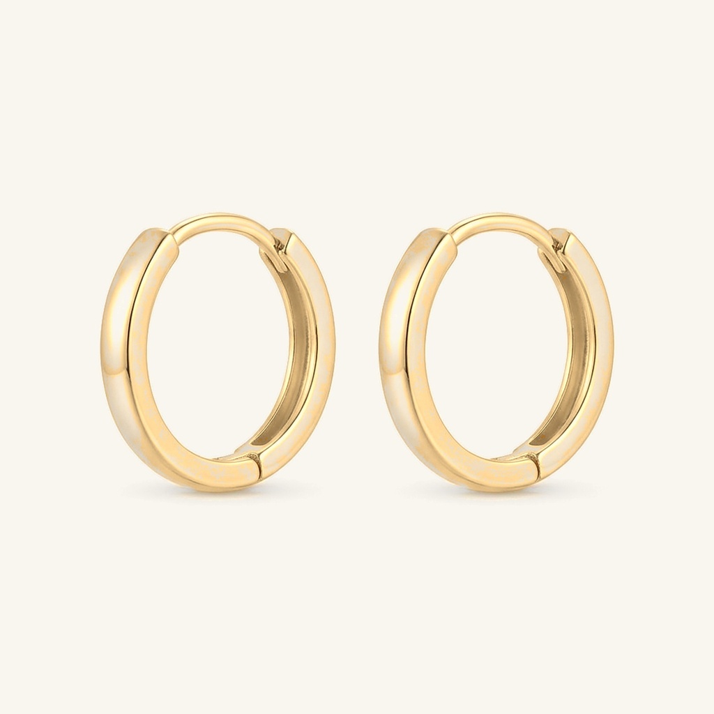 [VHUGOL0906119] Huggies Aro Clásico · Oro Laminado 18K