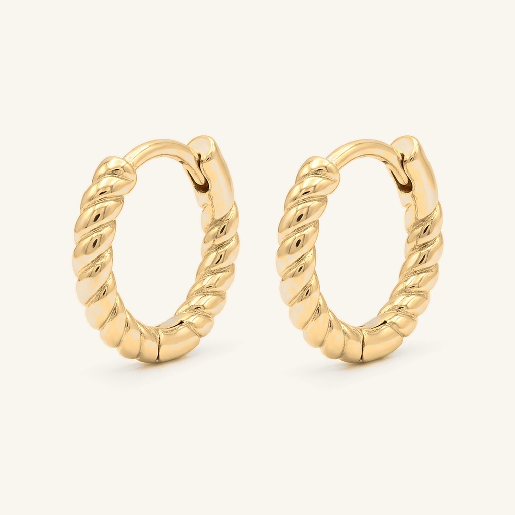 [VHUGOL0906142] Huggies Textura Torzal · Oro Laminado 18K