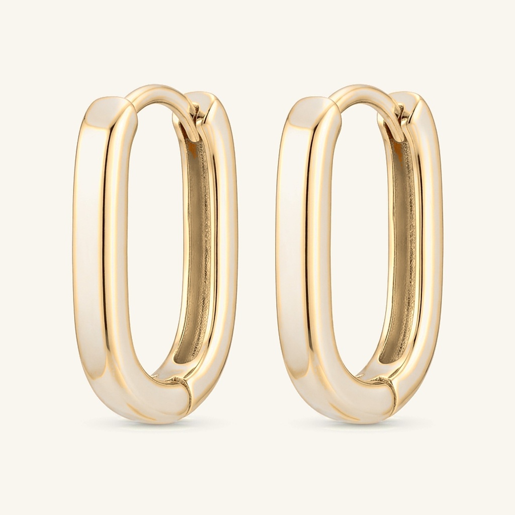 [VHUGOL0906158] Huggies Ovalados Lisos · Oro Laminado 18K