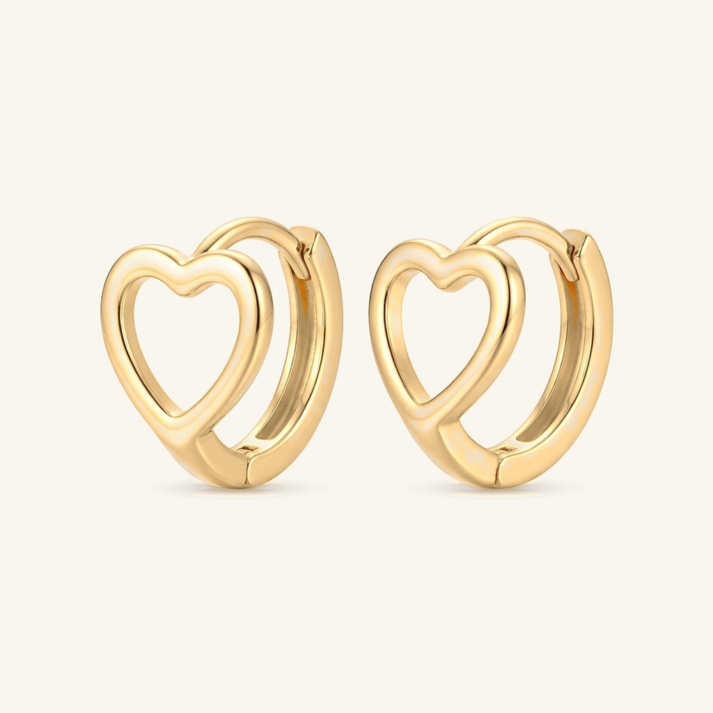 [VHUGOL0906175] Huggies Silueta Corazón · Oro Laminado 18K