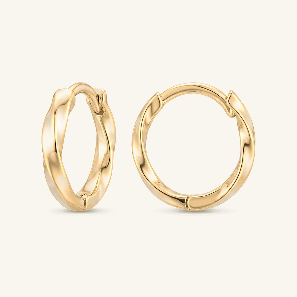 [VHUGOL0906190] Huggies Silueta Torzada · Oro Laminado 18K