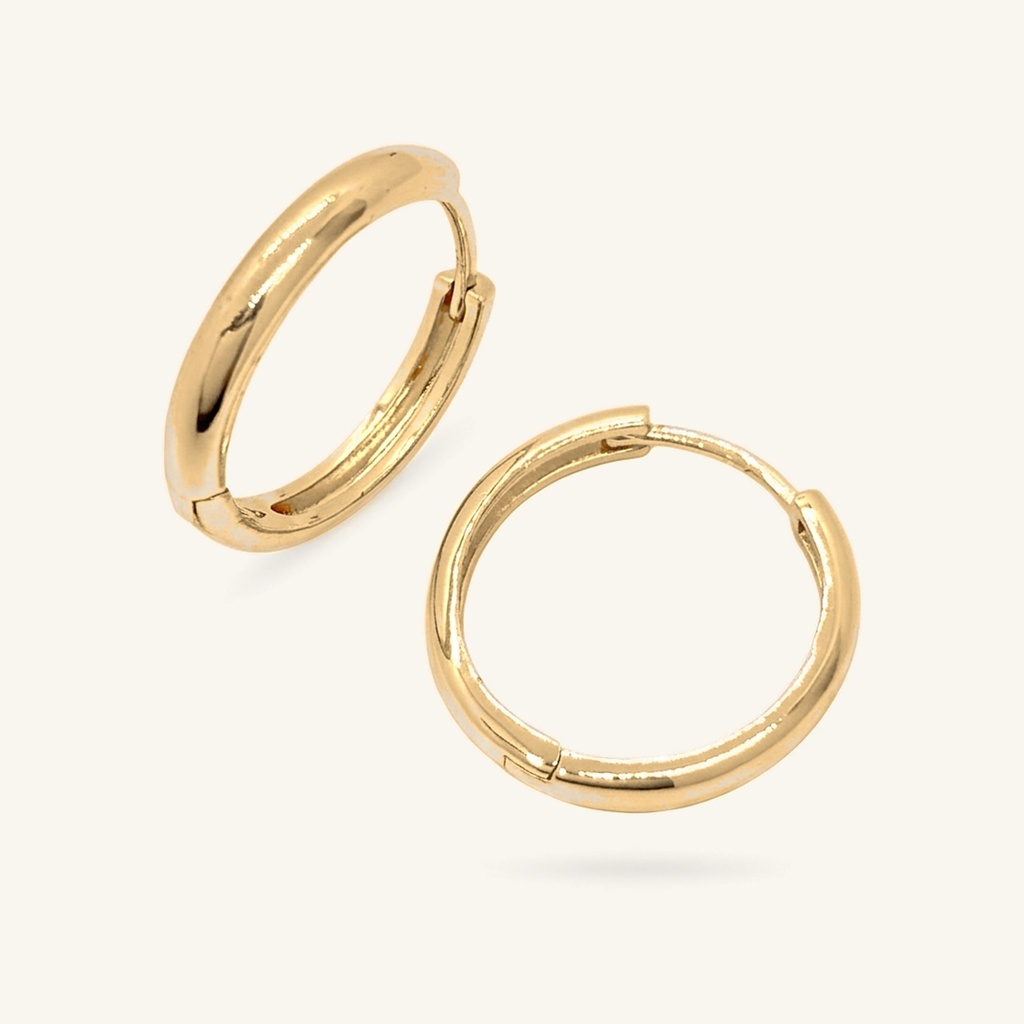 [VHUGOL0906222] Huggies Aro Clásico · Oro Laminado 18K