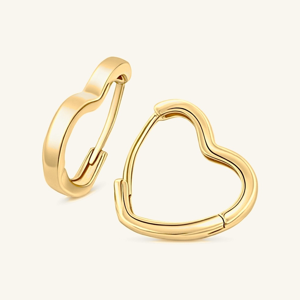 [VHUGOL0906245] Huggies Silueta Corazón · Oro Laminado 18K