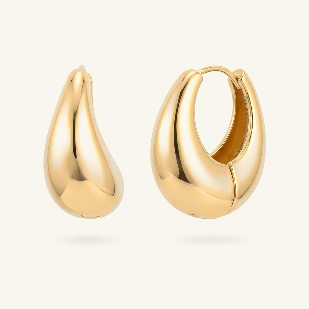 [VHUGOL0906282] Huggies Gota Voluminosa · Oro Laminado 18K