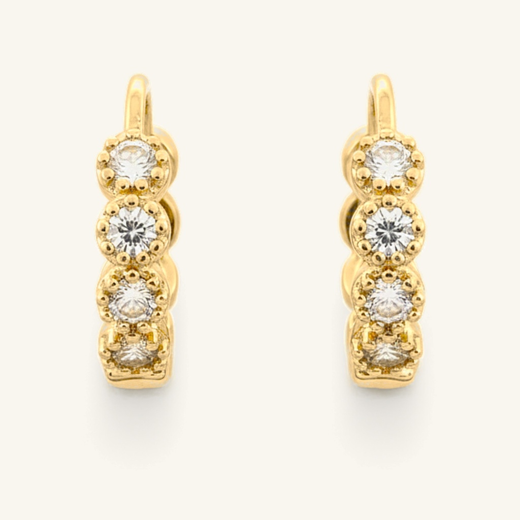 Huggies Cuatro Cristales · Oro Laminado 18K