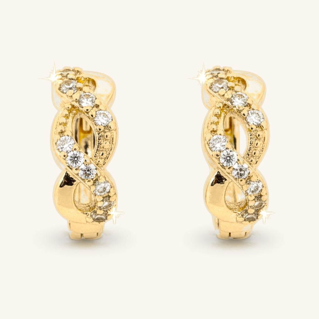 Huggies Infinito Brillante · Oro Laminado 18K