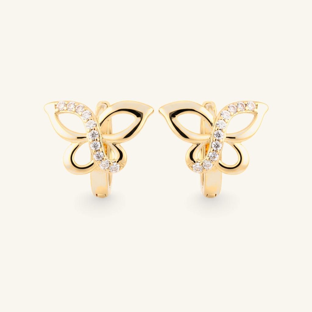 Huggies Mariposa Brillante · Oro Laminado 18K