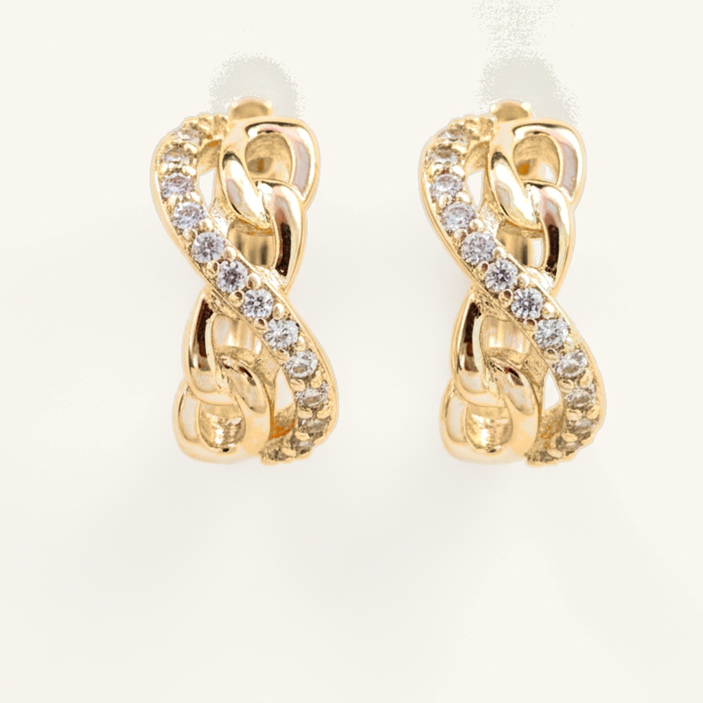 Huggies Infinito Brillante · Oro Laminado 18K