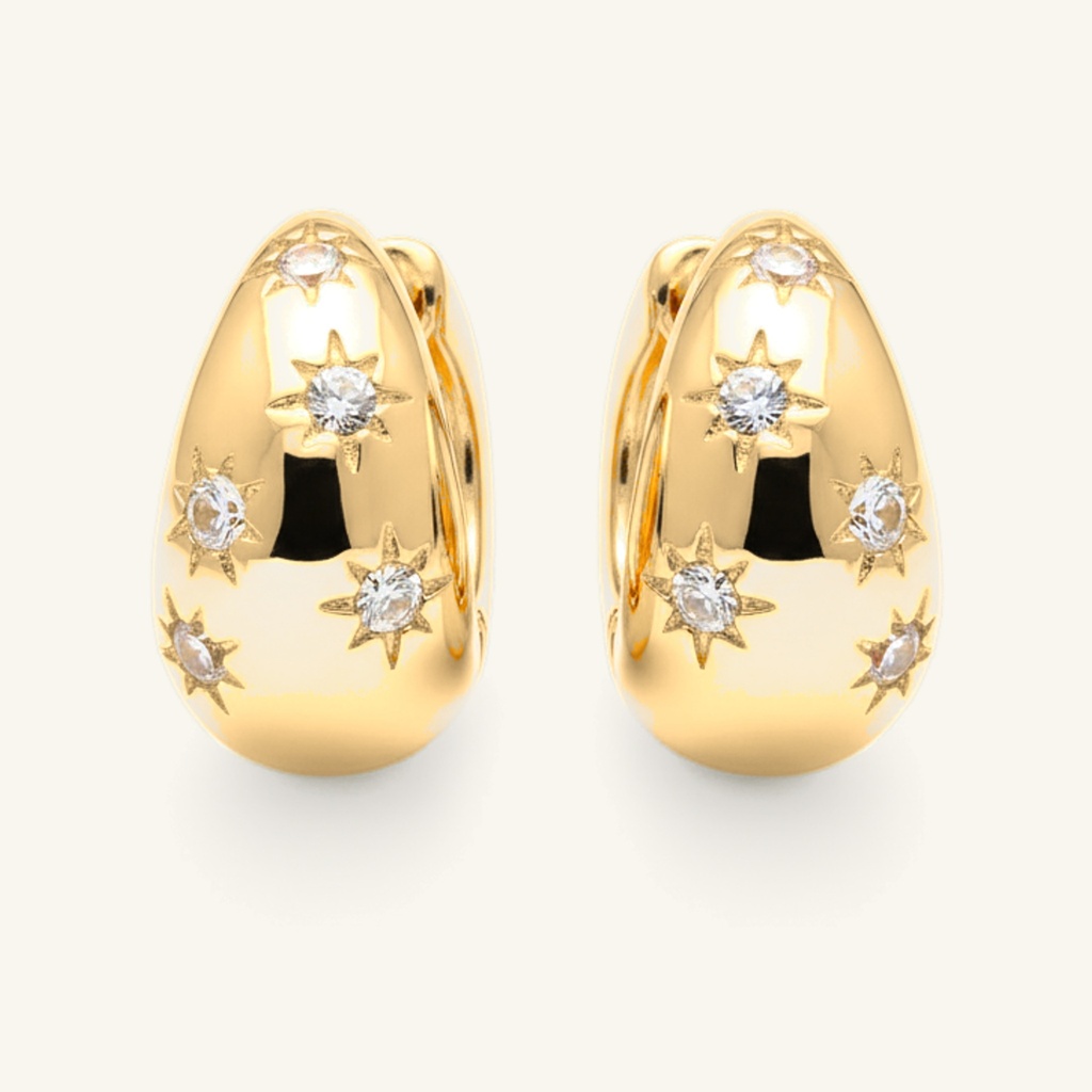 Huggies Estrellas Brillantes · Oro Laminado 18K