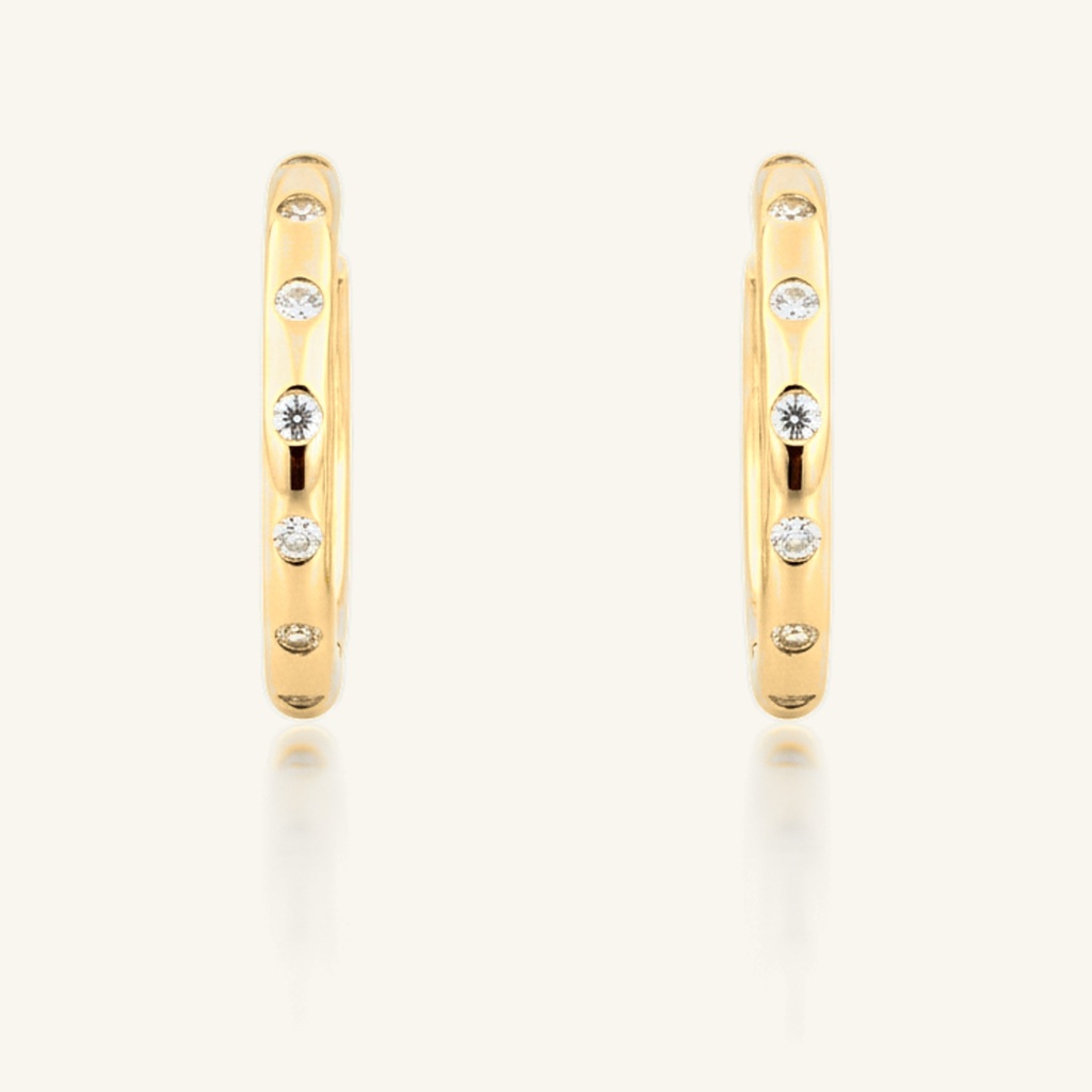Huggies Destellos Lunares · Oro Laminado 18K