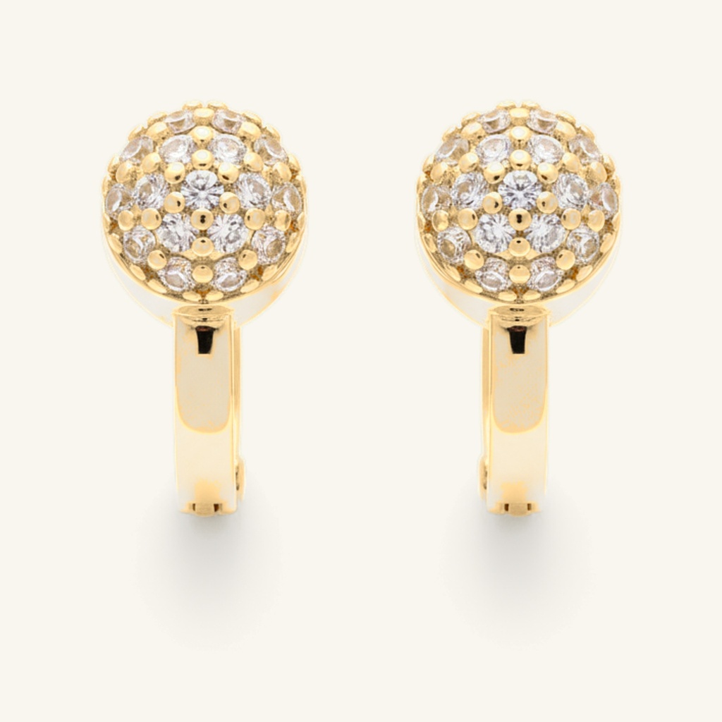 Huggies Esfera de Cristales · Oro Laminado 18K