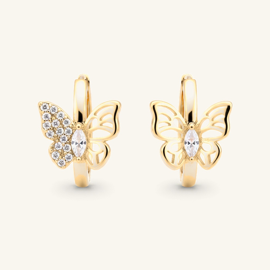 Huggies Mariposa Encanto · Oro Laminado 18K