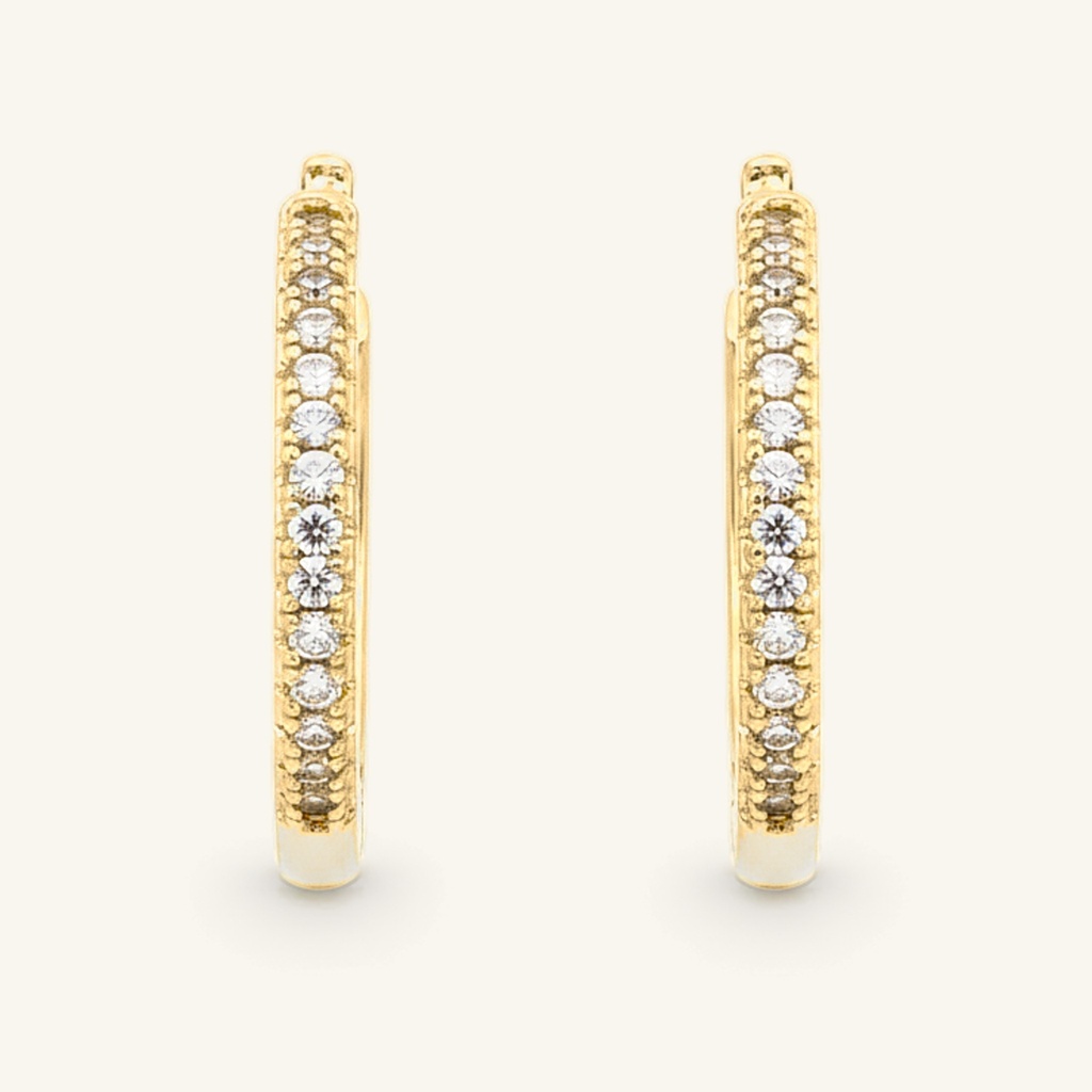 Huggies Línea Cristales · Oro Laminado 18K